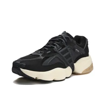 FILA LADDER Slip Resistant, Abrasion Resistant, Breathable, Supportive, Lightweight Low Top Casual Shoes Men's Black