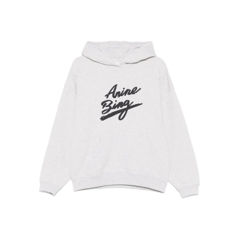 Anine Bing Harvey Logo Printed Hoodie-0