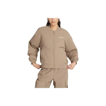 New Balance LINEAR HERITAGE Woven Bomber Jacket Women's Dark Khaki