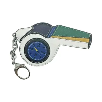 MCM Leather, Canvas Keychains Women's White