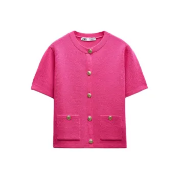 ZARA Knitwear Women's Dark Purple Red