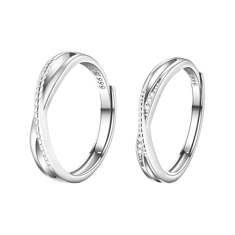 SOFTDORA S999 Fine Silver Rings Unisex-0