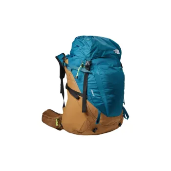 THE NORTH FACE Outdoor Mountaineering Bag Backpack Nylon 55L Blue & Brown Unisex
