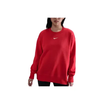 Nike PHNX FLC OS LONG CRE Sweatshirt Women's Red
