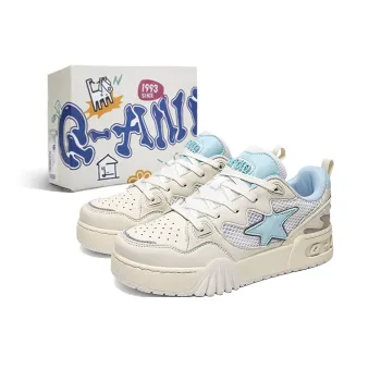 Q AND Slip Resistant Cushioning Abrasion Resistant Low Top Skateboard Shoes Unisex