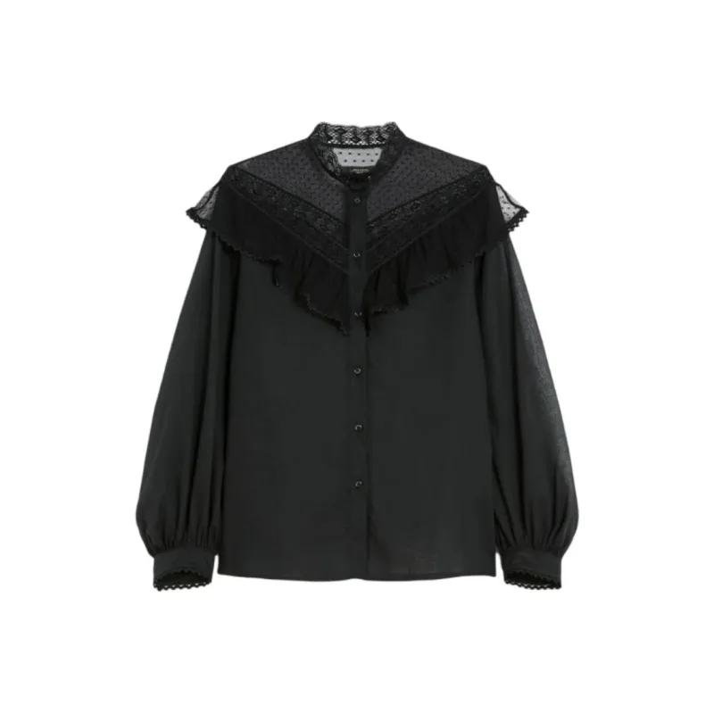WEEKEND MaxMara Astice Lace trimmed Blouse-0