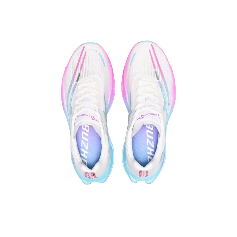 LEBUZHE Running Shoes Unisex Low Top White-3