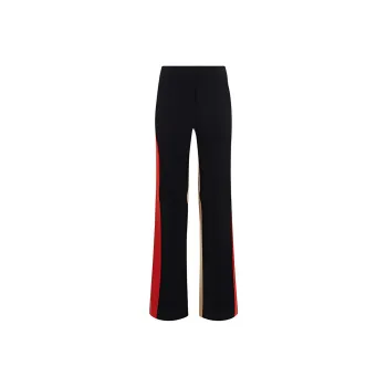 Burberry Colour Block Grain De Poudre Tailored Trousers 'Black'