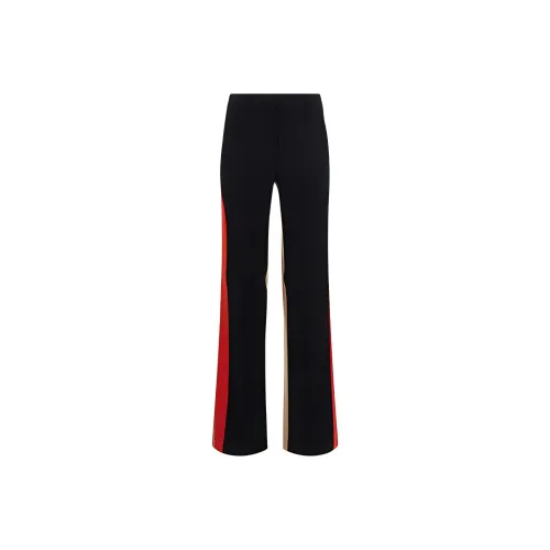 Burberry Colour Block Grain De Poudre Tailored Trousers 'Black'
