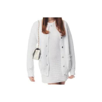 CHANEL 25P Spring Summer Preview Collection Knitwear Women's White