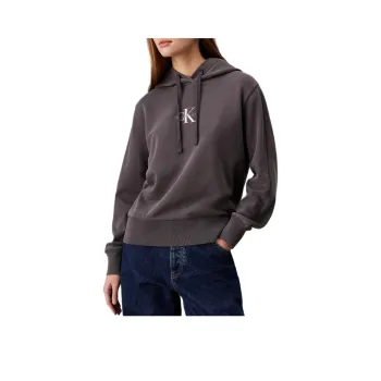 CALVIN KLEIN Sweatshirt Europe Version Women's Washed Black