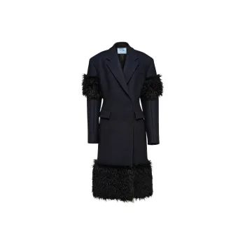 PRADA Coats Women's Dark Blue