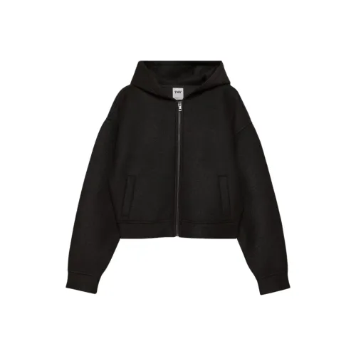 ARITZIA Tna Champ Bomber Sweatshirt Women's Black