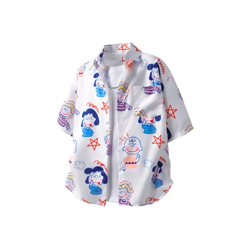BEAR UNION Short Sleeved Shirt Unisex White-0