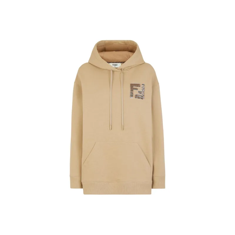 FENDI Sequinned-FF Hoodie-0