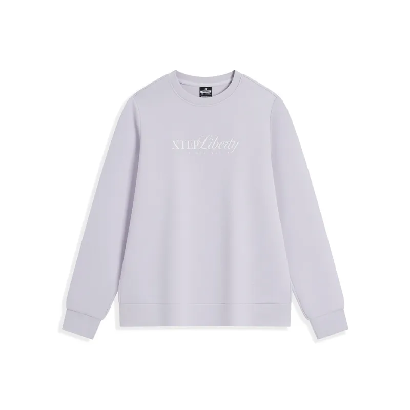 XTEP Sweatshirt Women's Silver Galaxy Purple-0