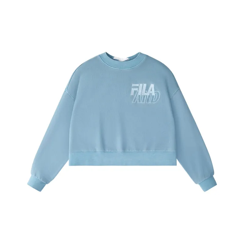 FILA FUSION Sweatshirt Women's Comfort Blue-0