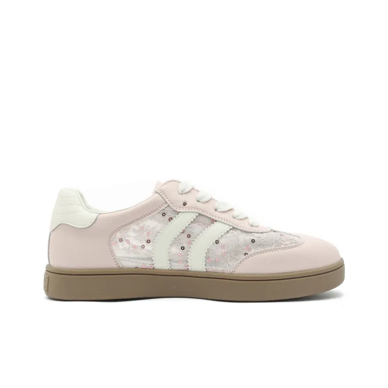 JOSINY Casual Shoes Women's Low Top Light Pink-3