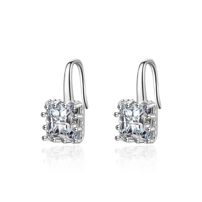 QIANFANGDAHUANGYE Zircon Earrings Women's-0