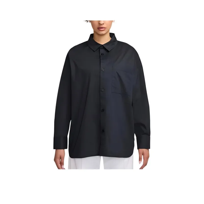 Nike SportswearSwoosh Chill Poplin Shirt Women's Black-0