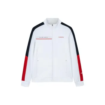 Anta Variety Training Collection Jackets Coats Women's Snowflake White/Midnight Blue/Classic Red