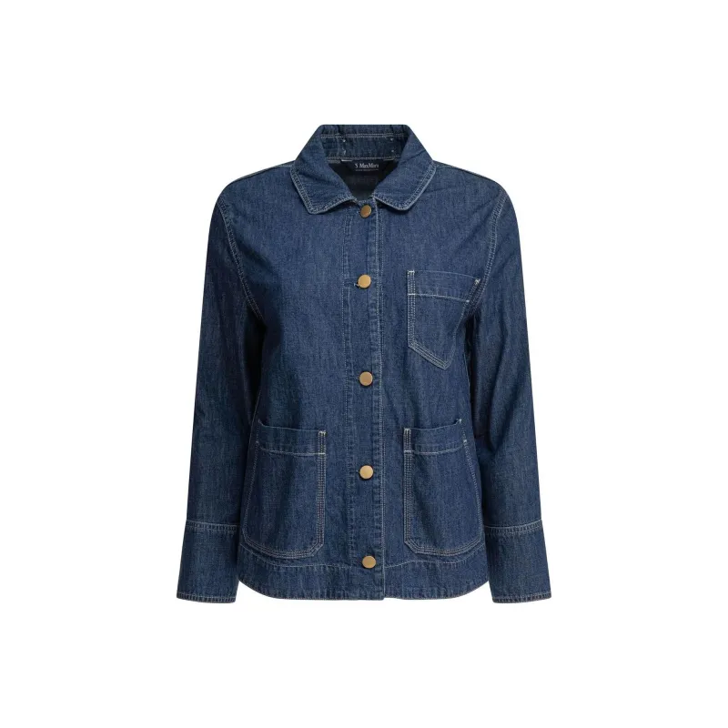 'S MAX MARA Giulietta Button Up Denim Jacket-0