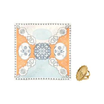 MARJAKURKI Silk Square Scarf Women's