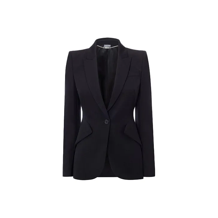 Alexander McQueen Single Breasted Tailored Blazer-0
