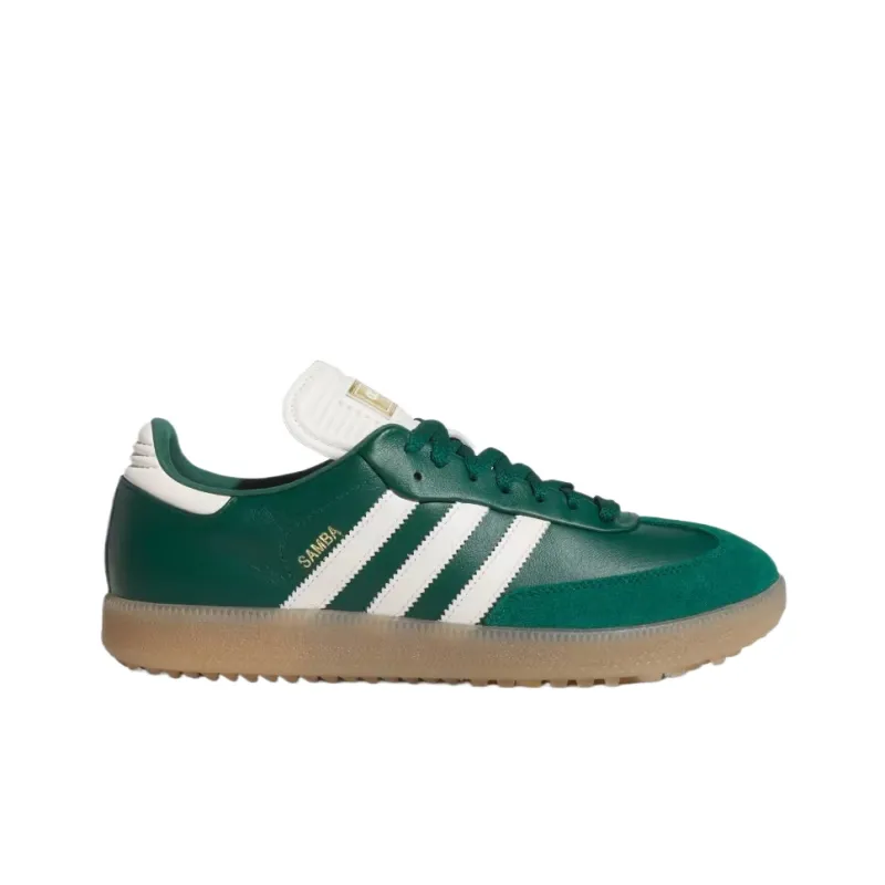 Adidas Originals Samba Low Top Golf Shoes Unisex White Green-1