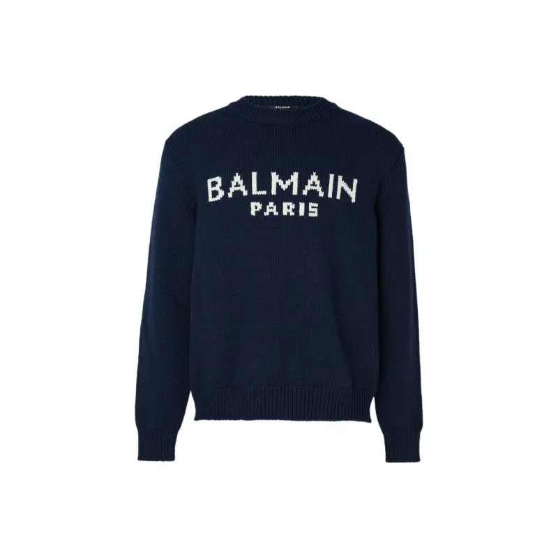 BALMAIN Sweaters Men Blue-0