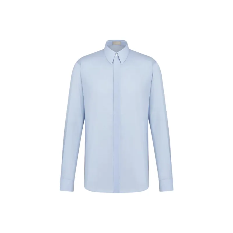 DIOR Shirts Men Blue-0