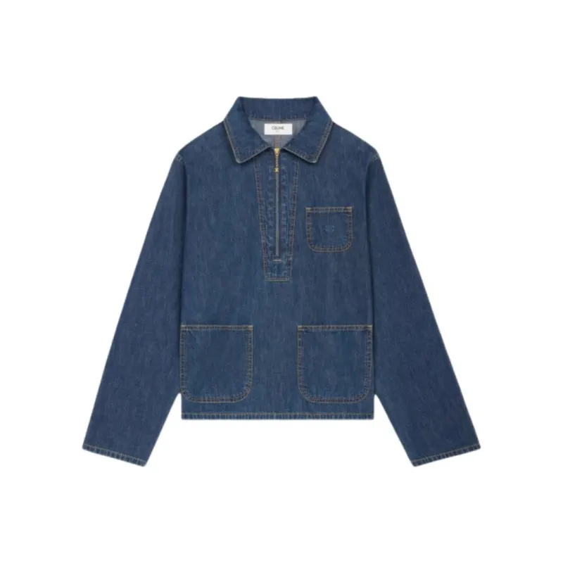 CELINE Shirts Women's Blue-0