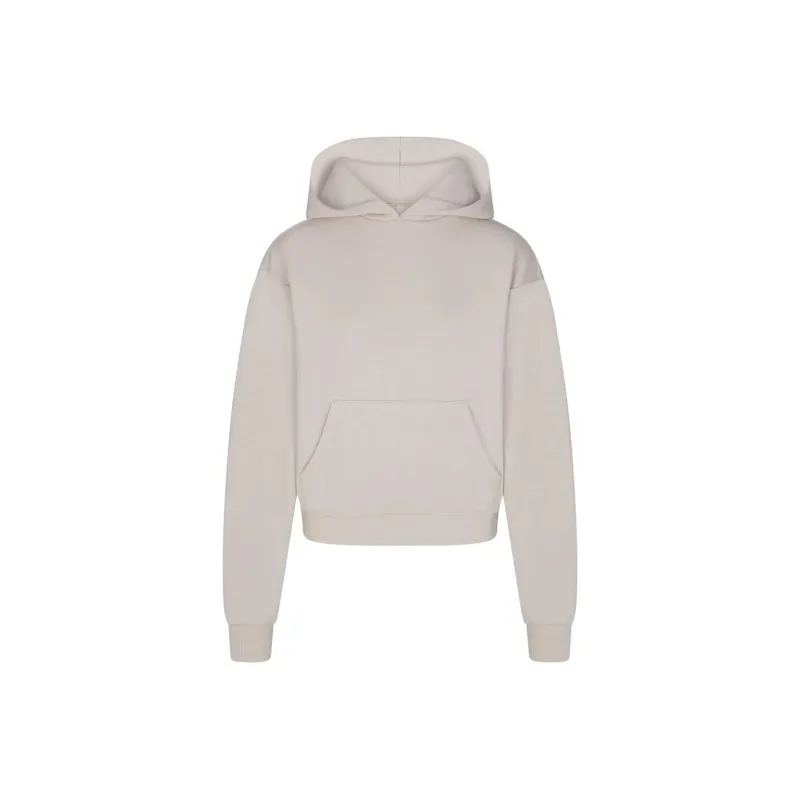 SKIMS COTTON FLEECE CLASSIC HOODIE Sweatshirt Women's STONE/Stone Color-0