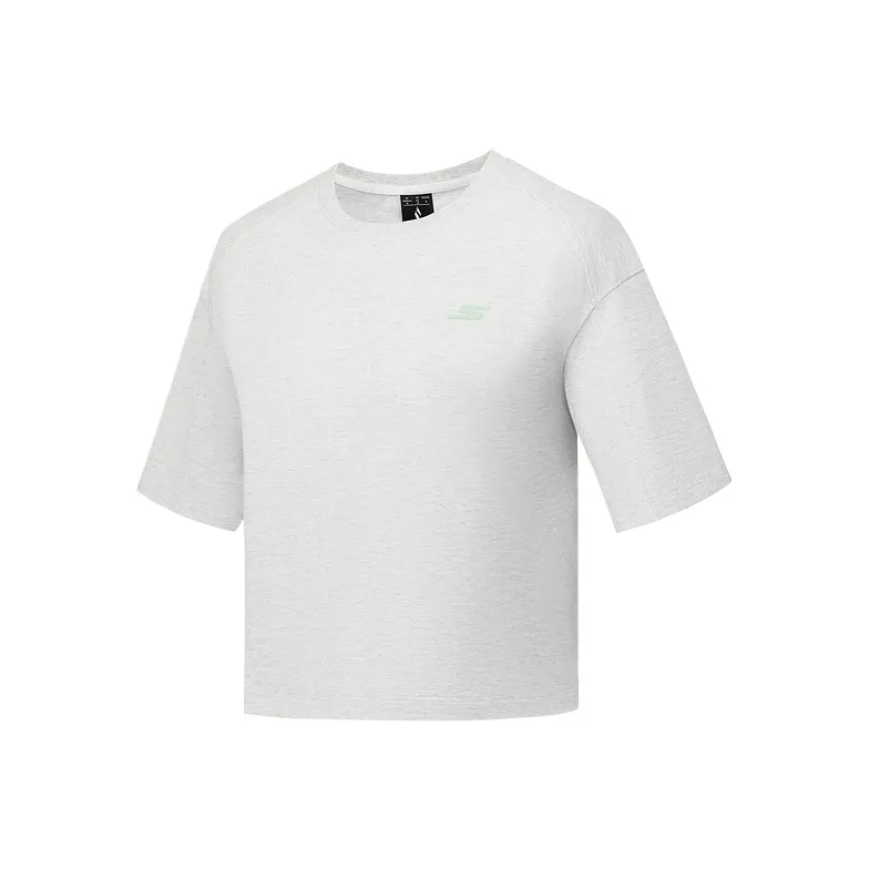 Skechers Regular T Shirt Women's Light Heather Gray-0