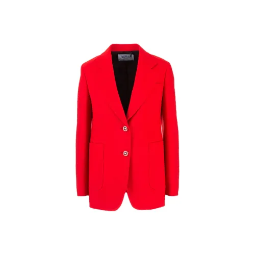 PRADA SS21 Business Suits Coats Women's Red