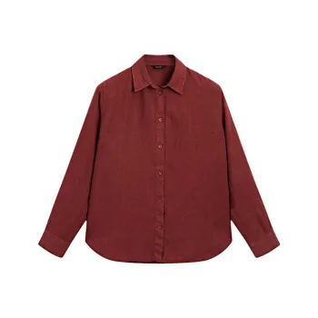 Massimo Dutti Shirt Women's Dark Red