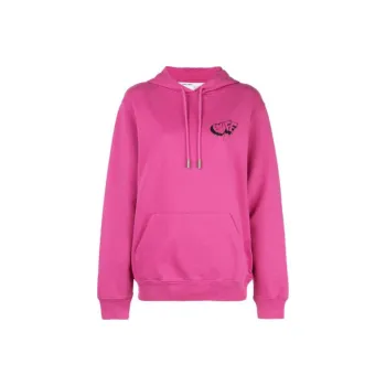 OFF WHITE Sweatshirt Women's Rose Red