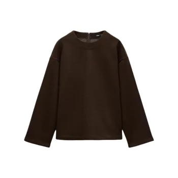 ZARA Sweatshirt Women's Dark Brown