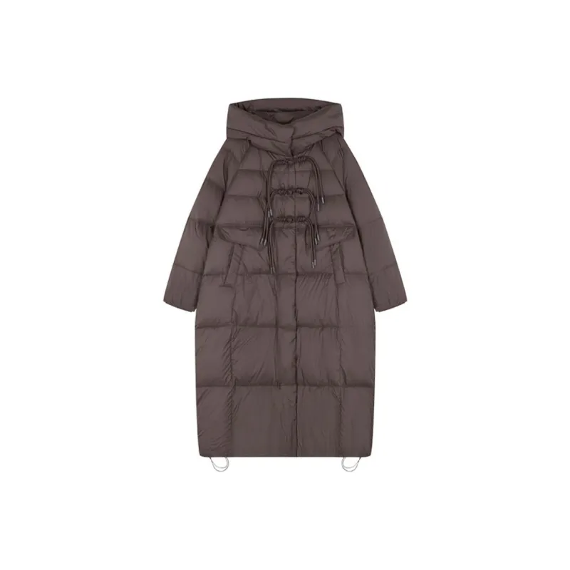 Mo Han Yi Mei Down Jacket Women's Chocolate Brown-0