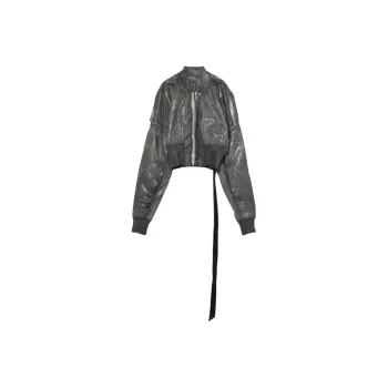 Rick Owens DRKSHDW Cropped Bomber Flight Jacket 'Dark Dust'