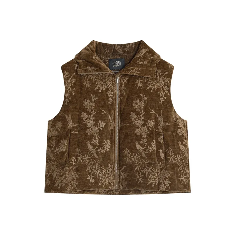 ELF SACK Down Jacket Women's Coffee Gold Brown-0