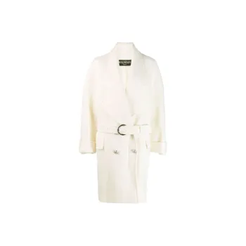 BALMAIN Coats Women's White