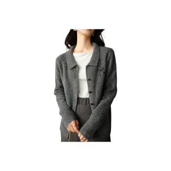 Late White Knitwear Women's Gray