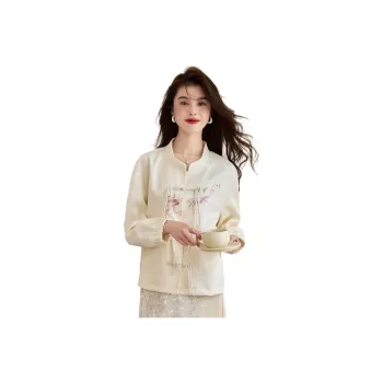 CARBAMMI Jackets Coats Women's Pear Blossom White