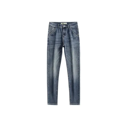 Jeep Fashion Sports Collection Jeans Unisex Vintage Blue