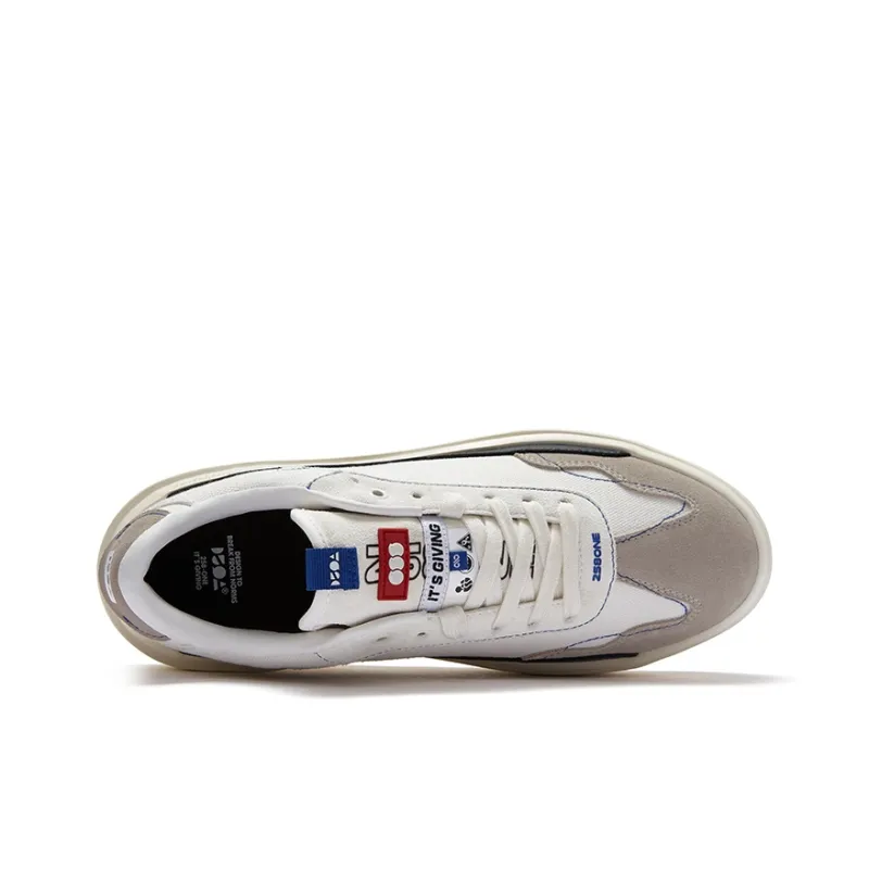 0592 German Army Trainers T Trainers Height Increasing Low Top Skateboard Shoes Men's White Spring Summer-3