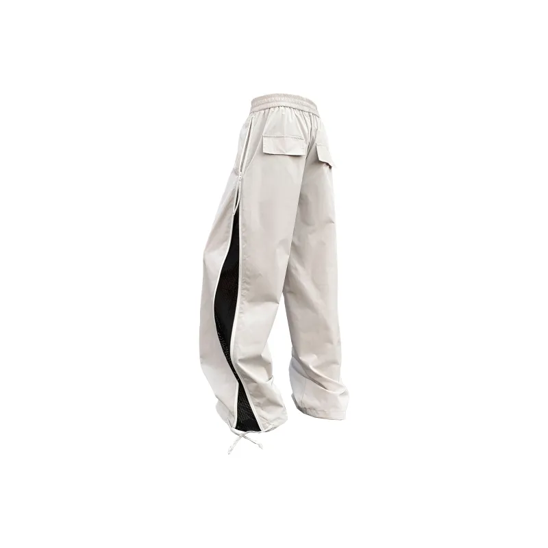 OGEK Casual Pants Unisex Black Comes With Brooch-3