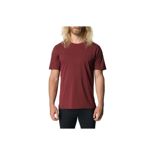 Houdini T Shirt Men's Red Wine Red