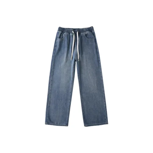 UPXIW Jeans Unisex Yellow Mud