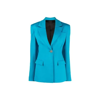 The Attico Single Breasted Long Sleeved Blazer